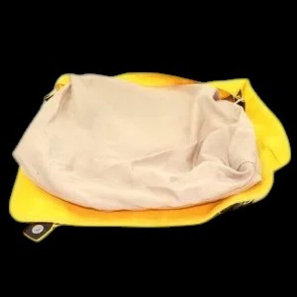 Canvas Messenger Courier Bag Yellow Brown Trim - Picture 8 of 11